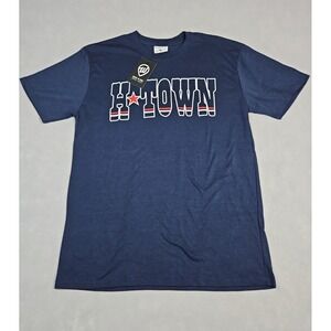Where I'm From Womens‎ Blue Houston Texans H Town Graphic T Shirt Size Small NWT